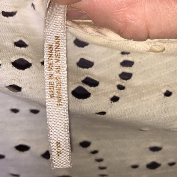 Free People Cream Lace Cotton Sleeveless Beach Cover Up Size Small - Picture 8 of 11